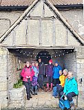 22nd December 2024, West Markham Church porch. - December 2024 Walks
